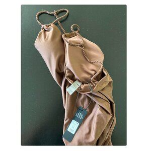 NWT Fashion Nova SOLD OUT online- Rayleena Rope 1 Piece Swimsuit - Chocolate